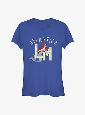 Disney The Little Mermaid Ariel Atlantica Monogram Girls T-Shirt