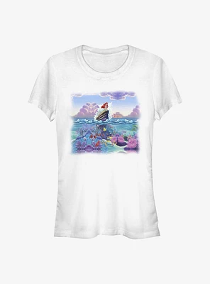 Disney The Little Mermaid Ariel And Depths Below Girls T-Shirt