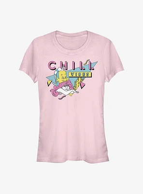 Disney The Little Mermaid 90's Ariel Chill Vibes Girls T-Shirt