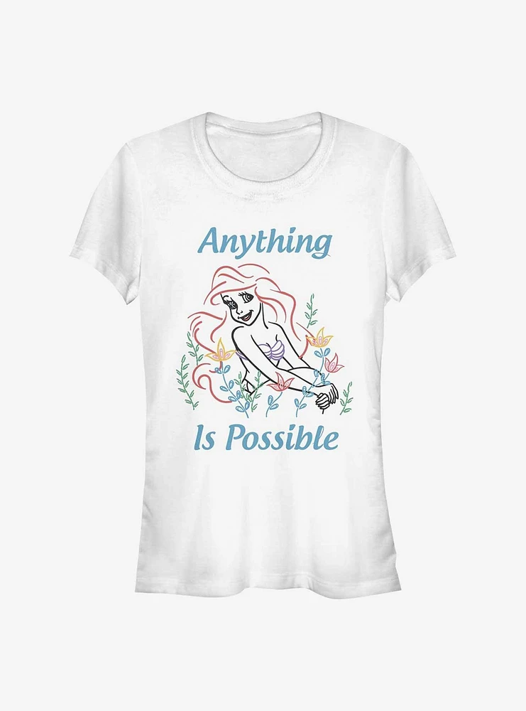 Disney The Little Mermaid Anything Is Possible Girls T-Shirt