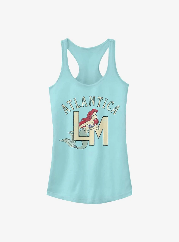 Disney The Little Mermaid Ariel Atlantica Monogram Girls Tank