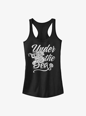 Disney The Little Mermaid Under Sea Text Girls Tank