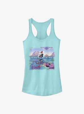 Disney The Little Mermaid Ariel And Depths Below Girls Tank