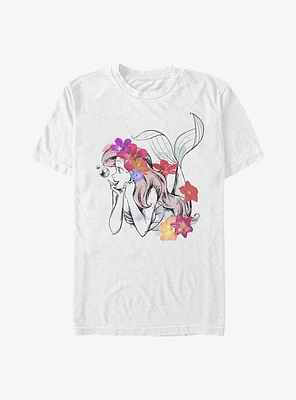 Disney The Little Mermaid Ariel Real Flowers T-Shirt