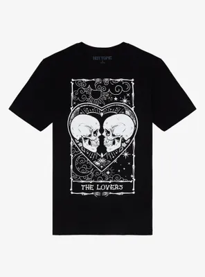 The Lovers Skulls Tarot Card T-Shirt
