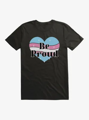 Pride Be Proud Heart Transgender Colors T-Shirt