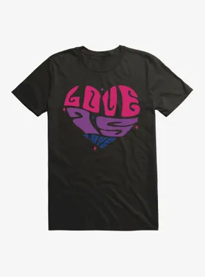 Pride Love Is Bisexual Colors T-Shirt