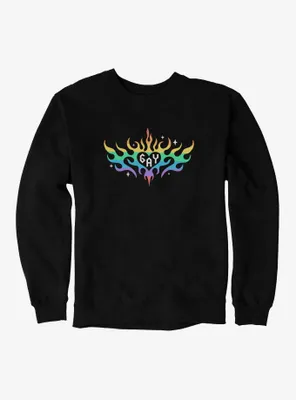 Pride Rainbow Flame Heart Sweatshirt