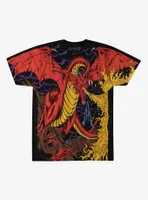 Liquid Blue Dragon Knight T-Shirt