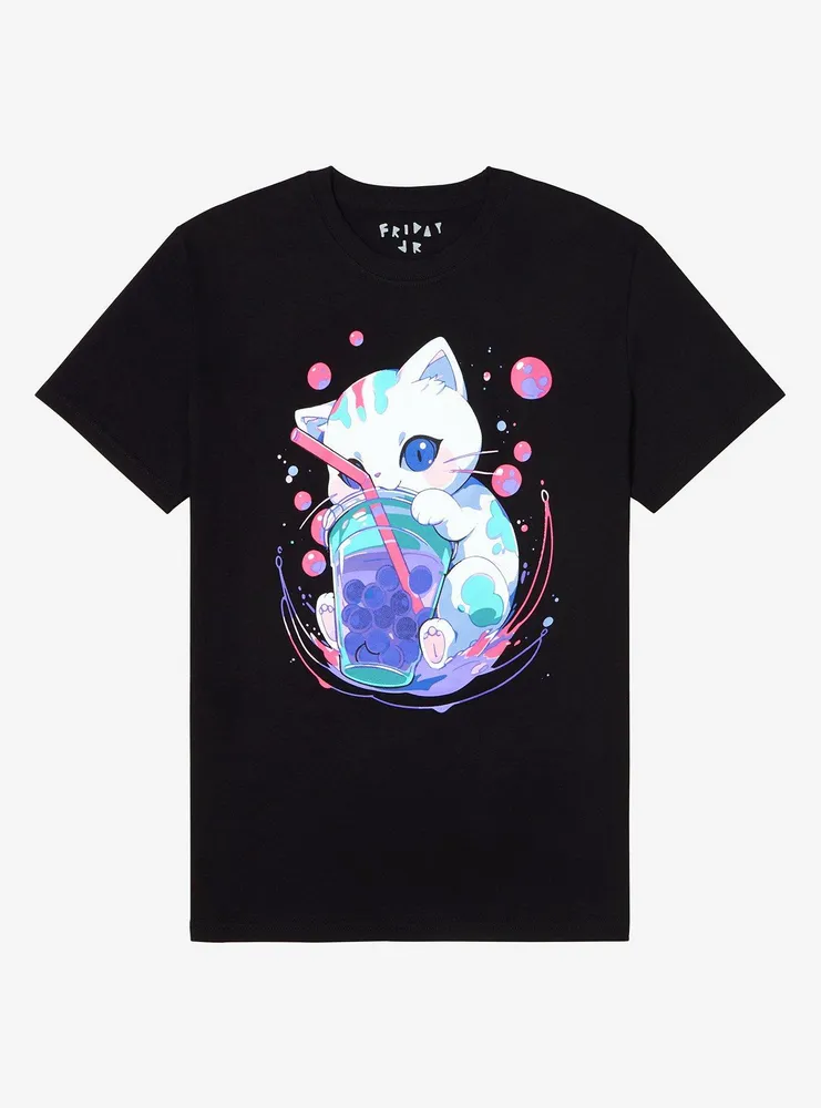 Boba Cat T-Shirt By Friday Jr