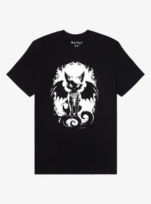 Winged Cat Glow-In-The-Dark T-Shirt By Friday Jr