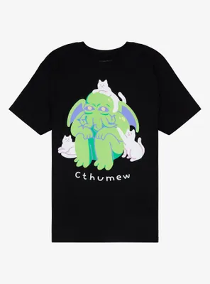 Cthumew Cats & Cthulhu T-Shirt By Obinsun