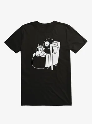 Grim Reaper Cat T-Shirt By Obinsun