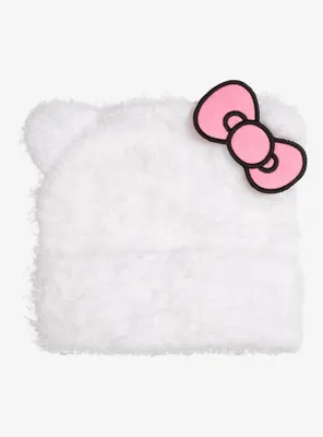 Sanrio Hello Kitty Fluffy Figural Cuff Beanie - BoxLunch Exclusive