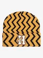 Harry Potter Hufflepuff Zig Zag Patterned Cuff Beanie - BoxLunch Exclusive