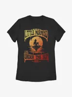 Disney The Little Mermaid Ariel Ombre Sunset Womens T-Shirt