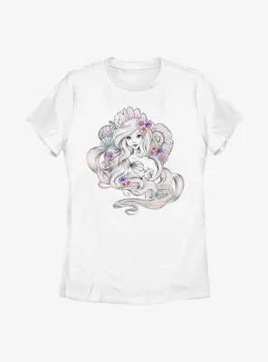 Disney The Little Mermaid Pastel Shells Womens T-Shirt