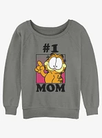 Garfield #1 Mom Girls Slouchy Sweatshirt