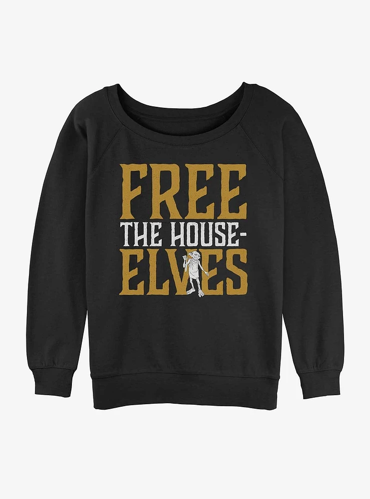 Harry Potter Free The House Elves Dobby Girls Slouchy Sweatshirt