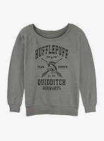Harry Potter Hufflepuff Quidditch Seeker Girls Slouchy Sweatshirt
