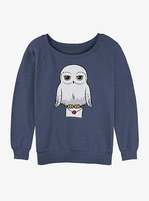 Harry Potter Hedwig Mail Girls Slouchy Sweatshirt