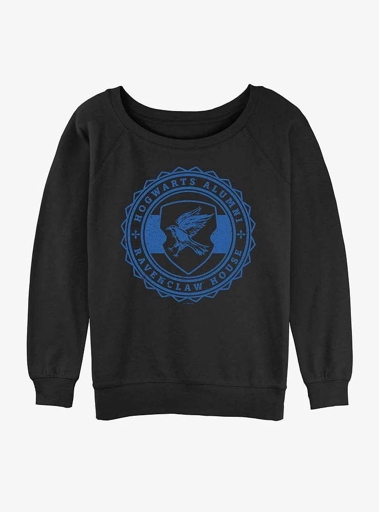 Harry Potter Hogwarts Alumni Ravenclaw Girls Slouchy Sweatshirt