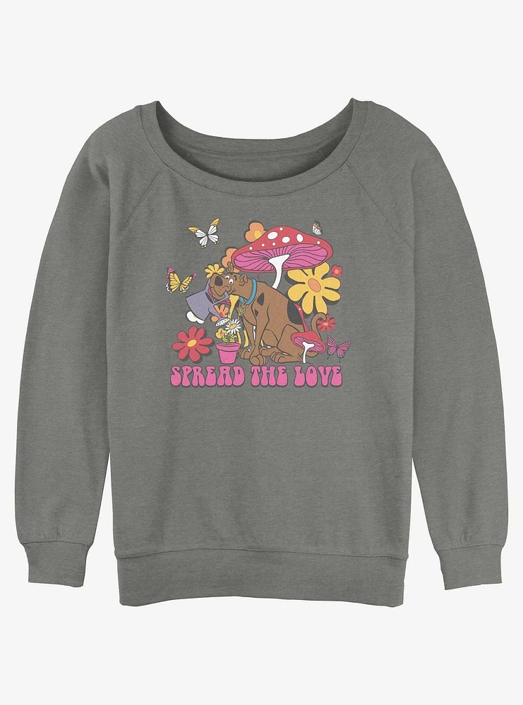 Scooby-Doo Spread The Love Girls Slouchy Sweatshirt