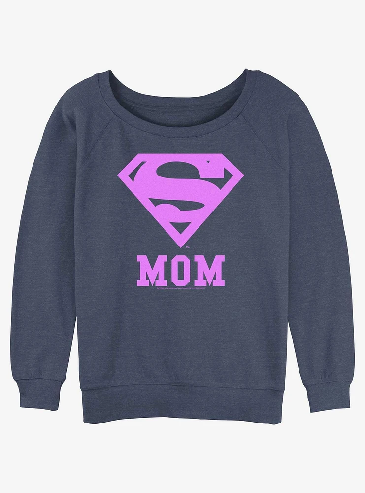 DC Comics Superman Super Mom Girls Slouchy Sweatshirt