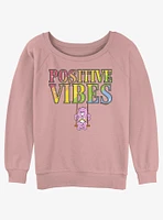 Care Bears Cheer Bear Positive Vibes Girls Slouchy Sweatshirt