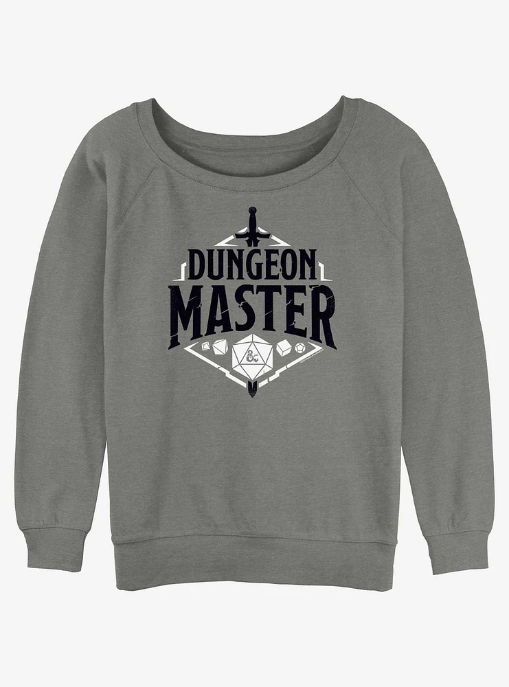 Dungeons & Dragons Dungeon Master Emblem Girls Slouchy Sweatshirt