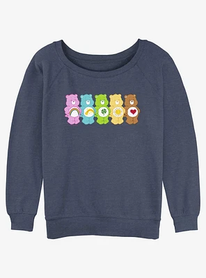 Care Bears All Together Girls Slouchy Sweatshirt
