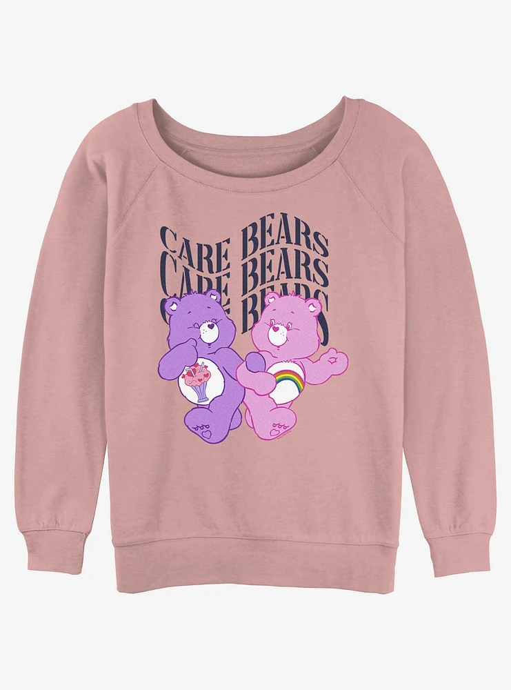 Care Bears Classic Share Bear and Cheer Girls Slouchy Sweatshirt