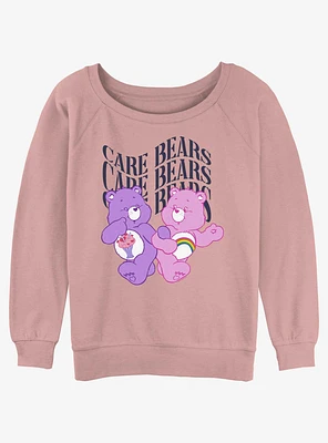 Care Bears Classic Share Bear and Cheer  Girls Slouchy Sweatshirt
