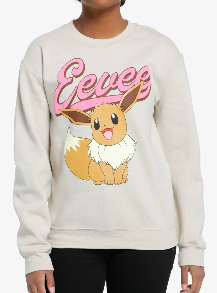Hot Topic Pokemon Eevee Puff Print Girls Sweatshirt