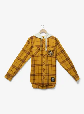 Harry Potter Hufflepuff Hooded Flannel - BoxLunch Exclusive