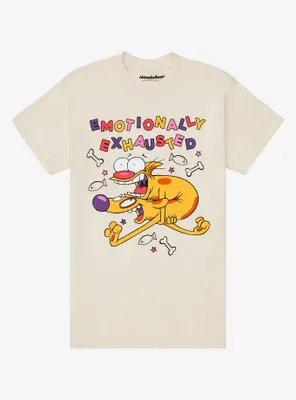 CatDog Emotionally Exhausted T-Shirt