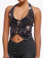 Cosmic Aura Gold Celestial Girls Halter Vest