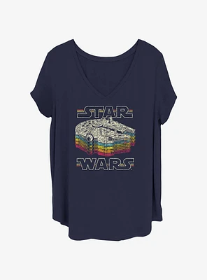 Star Wars Retro Color Girls T-Shirt Plus