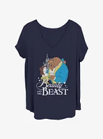 Disney Beauty and the Beast Classic Lovers Girls T-Shirt Plus