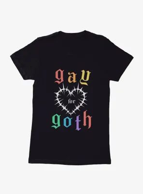 Pride Gay For Goth Womens T-Shirt