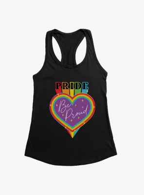 Pride Be Proud Heart Sparkles Womens Tank Top