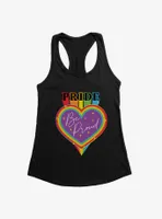 Pride Be Proud Heart Sparkles Womens Tank Top