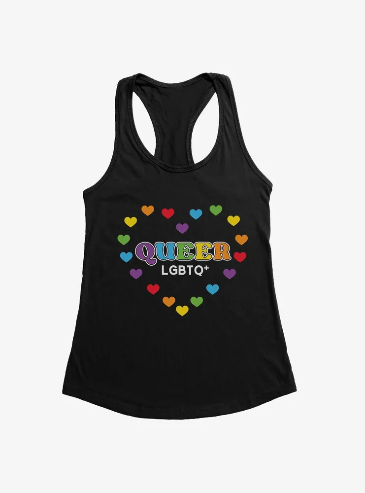 Boxlunch Pride Queer Hearts Womens Tank Top