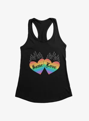 Pride Same Love Rainbow Hearts Womens Tank Top