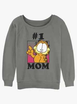 Garfield #1 Mom Womens Slouchy Sweatshirt