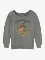 Harry Potter Hogwarts School Crest Womens Slouchy Sweatshirt