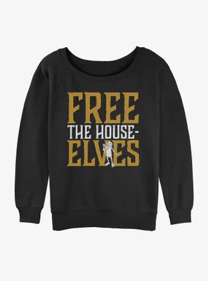 Harry Potter Free The House Elves Dobby Womens Slouchy Sweatshirt