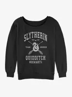 Harry Potter Slytherin Quidditch Seeker Womens Slouchy Sweatshirt