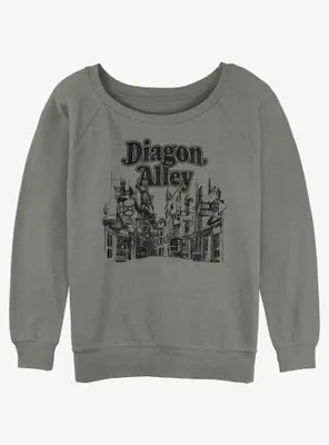 Harry Potter Diagon Alley Womens Slouchy Sweatshirt