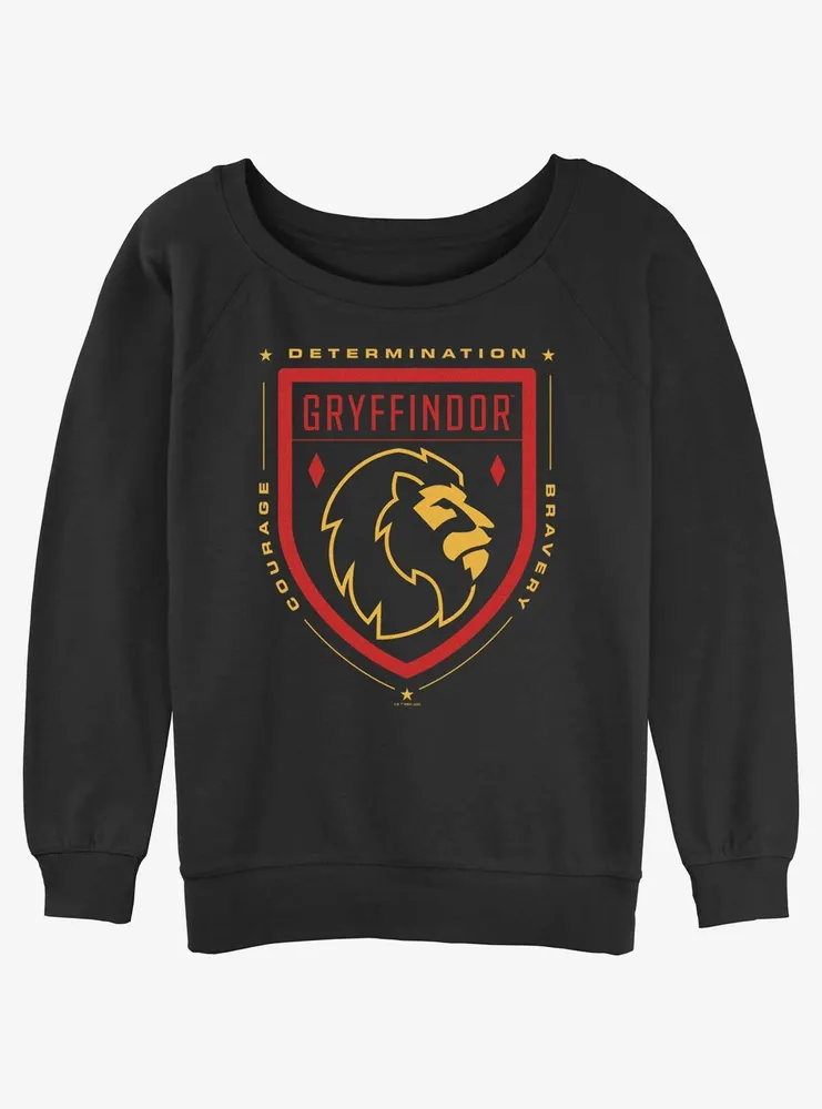 Harry Potter Gryffindor Crest Womens Slouchy Sweatshirt